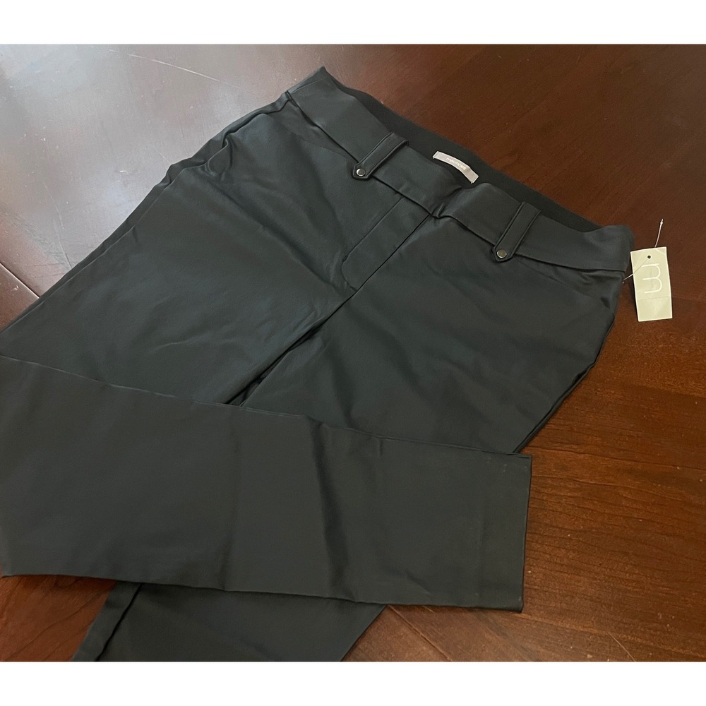 Maurices Dress Pants Womens Medium Regular Black Straight Leg Slacks NWT $39